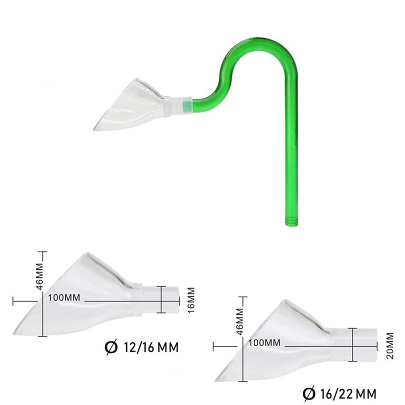 Sharplace Aquarium Lily Pipe Outflow with Surface Accessories for Water