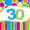 Creative Converting 18 Count Bright and Bold 30th Birthday Lunch