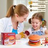Montessori Toys for 3+ Year Old, Wooden Hamburger Stacking Food