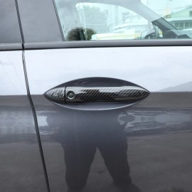 BEBECAR ABS Carbon Fiber Exterior Door Handle Add-on Cover Set Fits Honda Pilot 2015-22