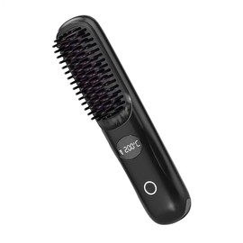 Cordless Hair Straightener Mini Straightening Brush for Travel