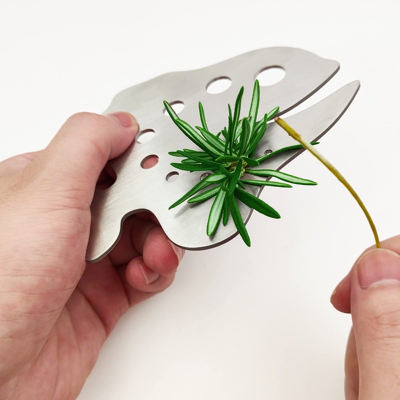 Premium Stainless Steel Herb Stripper, Leaf Stripper Tool for Kale,