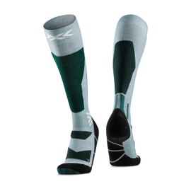 X-Socks Snowboard Discover OTC - High Performance Snowboard Socks with O-Ring Bandage - Ultimate Comfort, Support & Stability for Snowboarding & Winter Sports - Sage Green/English Lawn, 35-38, Sage