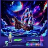 Amhokhui UV Reactive Trippy Tapestry Blacklight Neon Ocean Wave Tapestries