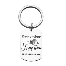 Huiuy Funny Uncle Gifts Uncle Keychain from Niece Nephew for Christmas Uncle Birthday Gift Fathers Day Uncle Gift (If uncles were boogers Keychain)