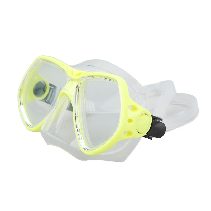 Diving Goggles Swim Glasses Silicone Adjustable Strap Tempered Glass Thickened