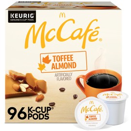 McCafe Toffee Almond Coffee, Keurig Single Serve K-Cup Pods, 96 Count