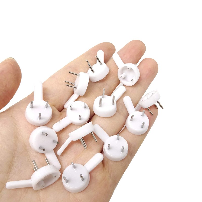 Honbay 50PCS Non-Mark Hook Plastic Hardwall Hanger Plastic Photo Frame