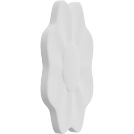 Ekena Millwork ROSC040X080LCYUF 4" W x 8" H x 5/8" D Jumbo Lacey Flower Rosette, White