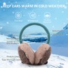 Pesaat Winter EarMuffs for Kids Outdoor Girls Knitted Ear Cover