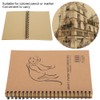 4Pcs Kraft Paper Sketchbook Retro Sketch Pad HandPainted Thick Art