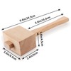 Sanbege 9.6" Wooden Mallet, Solid Beechwood Ice Hammer, Damage Free