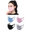 Pack of 4, Ice Silk Cotton Unisex Reusable Face Mask