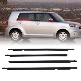 FZJDSD Black Rubber Weather Strip Set 4PCS Compatible with Toyota Scion xB 2008-2015