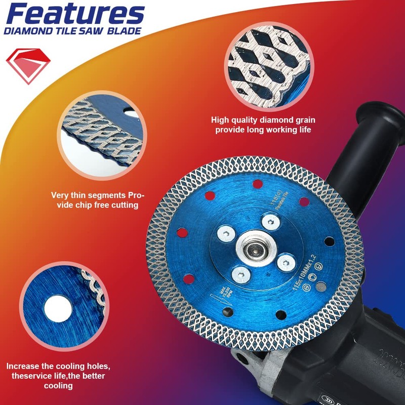Solidure Extra Thin Diamond Cutting Disc 115mm x M14 Turbo