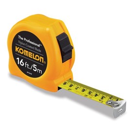Komelon 4916IM The Professional 16-Foot Inch/Metric Scale Power Tape, Yellow
