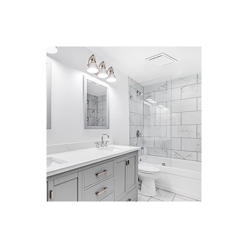 Homewerks 7140-80 Bathroom Fan Ceiling Mount Exhaust Ventilation, 1.5 Sones,