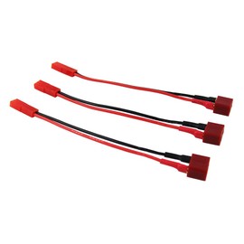 OliYin 3pcs Female Deans T-Plug to Female JST Connector Adapter 10cm 20awg Wire(pack of 3)
