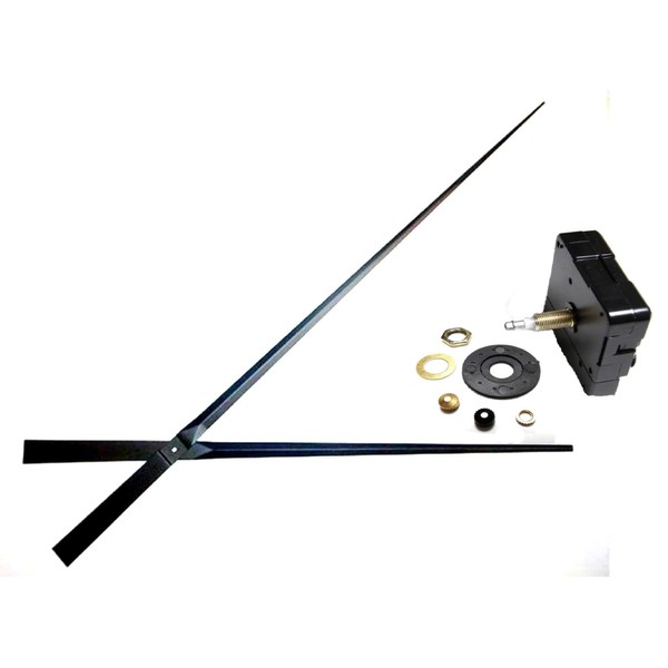 High Torque Clock Movement w/Large 17-3/4" Balanced Hands (No3) -Quiet-Smooth-Silent/Repair,