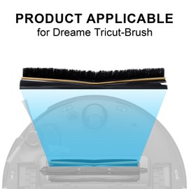 Fixbetter Brush Strips Plush Strips Replacement for Dreame Tricut Brush, for Dreame X40 Ultra Complete/X30 Ultra/X40 Master/L10S Pro Ultra/L10 Ultra Tricut Brush