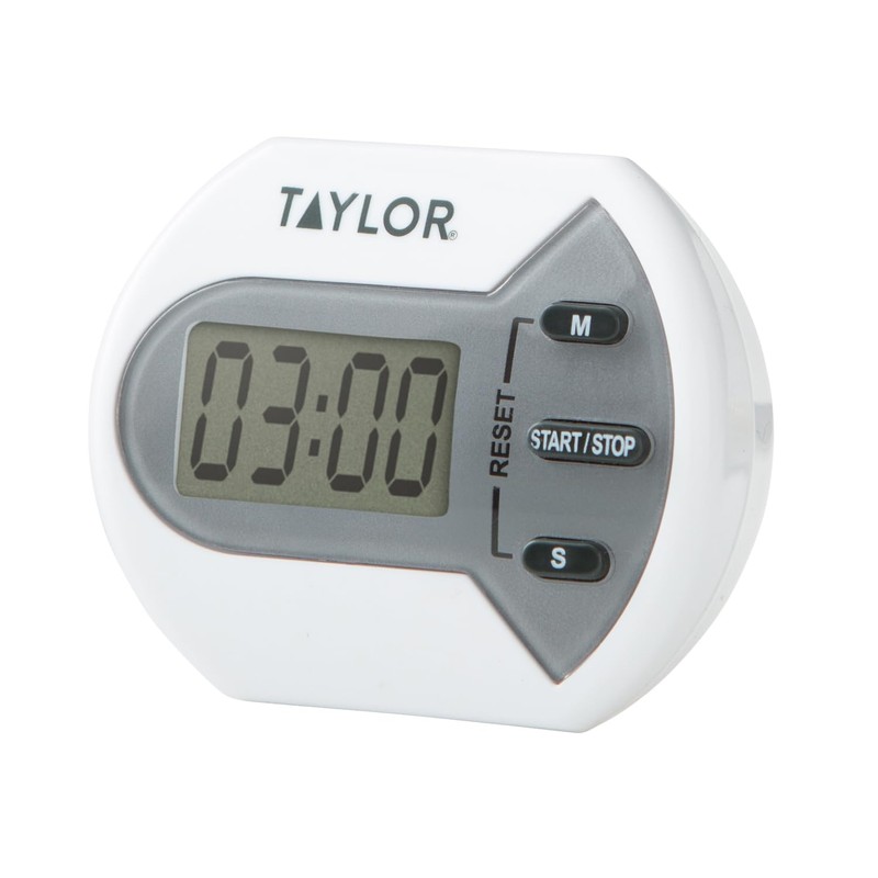 Taylor Digital Timer Counts Up and Down for School, Learning,