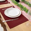 Linen Fabric Placemats Set of 4, Machine Washable, Heat Resistant,