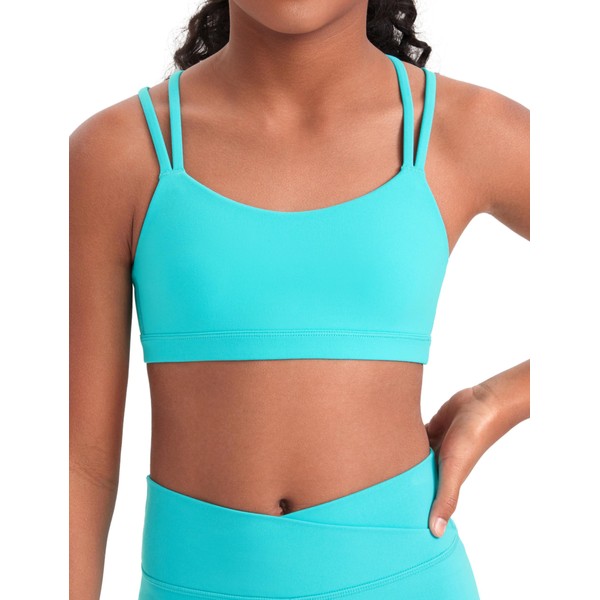CRZ YOGA Softness Mold Girls Butterluxe Sports Bra - Double