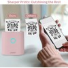 JADENS Mini Sticker Printer-2 Inch Bluetooth Thermal Pocket Printer,Inkless Portable