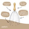 Anders® - Premium Head Massage Spider (24 Fingers) Bamboo Handle