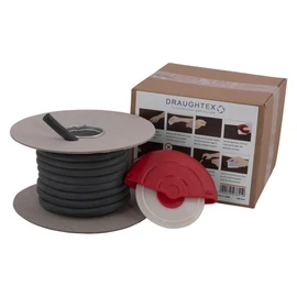 Draughtex Floorboard & Skirting Board Insulation, Floor Gap Filler Draught Excluder - Thick 6-11mm 10m roll