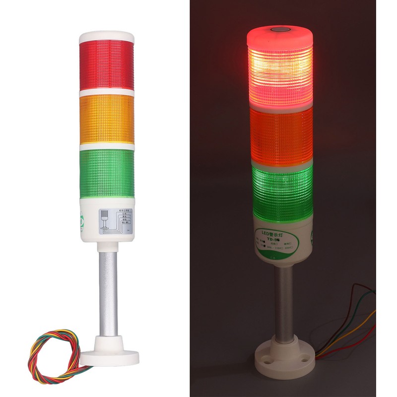 LED Stack Tower Light Industrial Warning Column Signal Indicator Lamp