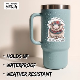 Live Life Like Someone Left The Gate Open Sticker 4 Inch Free Spirit - Waterproof Vinyl Decal for Laptop Water Bottle Car Tumbler - Durable Funny Aesthetic Long-Lasting Stickers for Adults ID44990