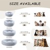 Bunlitent 39'' inch Calming Dog Bed, Plush Anti-Anxiety Donut Dog