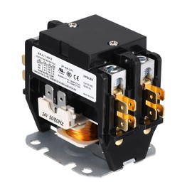 DMiotech HVAC Contactor, 2 Pole FLA 40 Amps 24V Coil Air Conditioner Contactor Compressor Condenser Motor AC Definite Purpose Contactor, UL Listed
