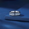 Titanium Men's Wedding Band, Promise Ring for Men Set with