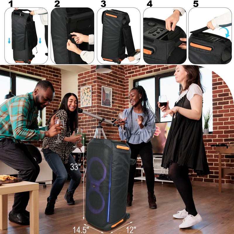 TXEsign Mesh Speaker Cover for JBL PartyBox 710 Party Speaker,
