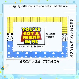 LaVenty You've Got A Friend in Me Party Photo Booth Props Frame Friend Party Supplies Friends Decor Party Favors for Boy Birthday Party