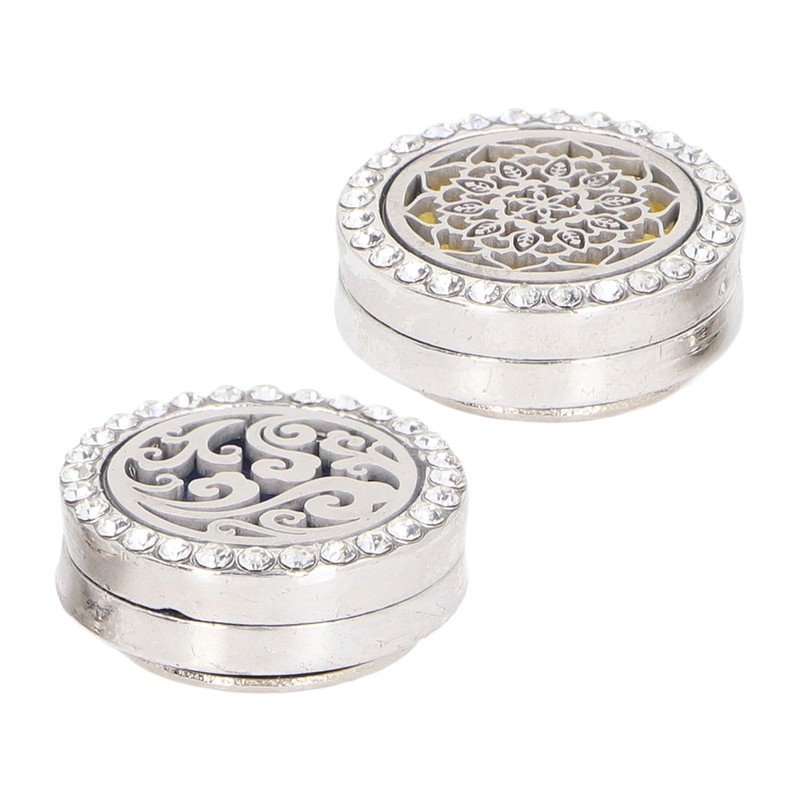 Car Essential Oil Diffuser Stainless Steel Compact Vent Clip Aromatherapy