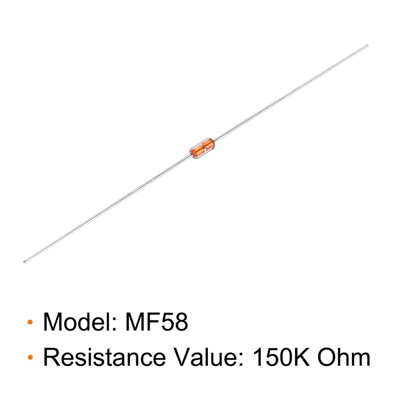sourcing map 20pcs 150K Ohm NTC Thermistors Resistors, MF58 3950B