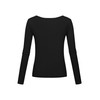 Long Sleeve Tee Shirts for Womens Black Going Out Tops