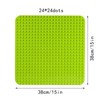 2 Baseplates for Large Blocks, Baseboard Compatible with Duplo &