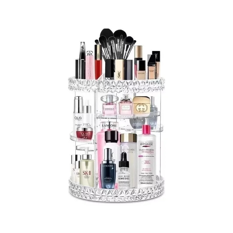 RIVERSOFY Organizador Giratorio De Acrílico Transparente P/maquillaje