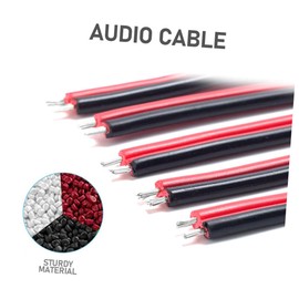 TEHAUX 1pc Copper Wire Audio Cable Speaker Cord with Cover for Flexible Signal Transfer for Loudspeakers and Audio Connections