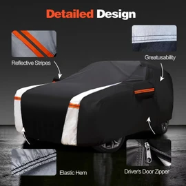 Minivan Car Cover for Kia Carnival MPV/Sedona 1998-2025 100% Waterproof All Weather, Heavy Duty Outdoor Full Exterior Covers Rain Sun Wind UV Protection.