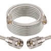 MOOKEERF CB Coax Cable 15ft,RG8X Stranded Core UHF PL259 Male