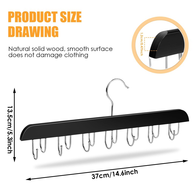 1 x Belt Hanger, Rotating Tie Holder, Sturdy Tie Holder