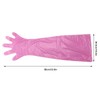 100Pcs Long Arm Disposable Plastic Gloves Safe Reliable Multipurpose Veterinary