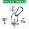 HVAC Key Tool, HVAC Locking Cover Key for 410A and