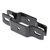 Plum Fittings 2" Sq. Steel Ornamental Fence Line Bracket Black