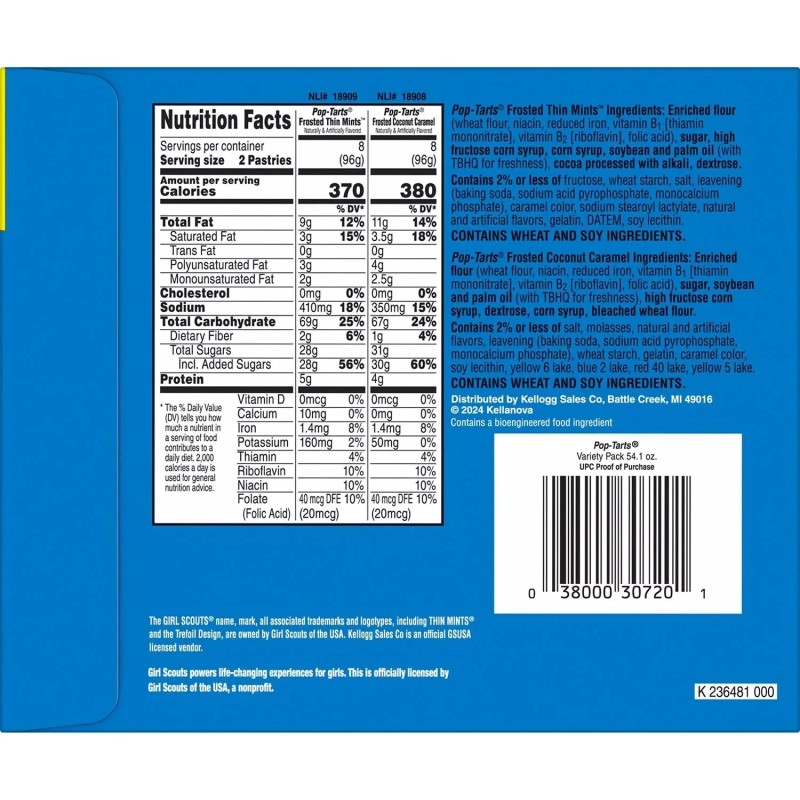 Kellogg's Pop-Tarts Pop Tarts Girl Scouts Variety Pack, 32 ct.